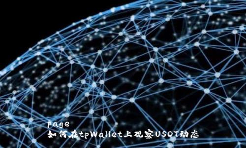 page
如何在tpWallet上观察USDT动态