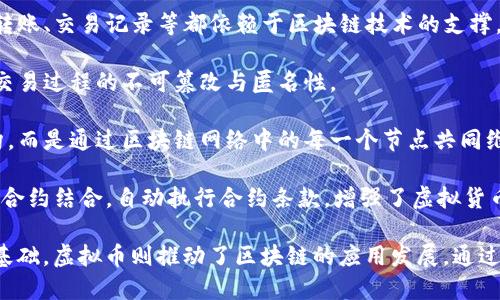 虚拟币和区块链的关系可以通过以下几个方面来理解，下面是一张简单的关系图示意：

```
 ------------------- 
|                   |
|    区块链技术     |
|                   |
 --------- --------- 
          |
          |
          v
 ------------------- 
|                   |
|     虚拟货币      |
|                   |
 ------------------- 
```

### 关系说明：

1. **区块链技术**：区块链是一种分布式账本科技，通过链式结构将数据块连接在一起，确保数据的透明性和安全性。区块链的核心是去中心化、不可篡改和可追溯。

2. **虚拟货币**：虚拟货币是建立在区块链技术上的一种新型货币形式，例如比特币、以太坊等。它们利用区块链来记录交易并确保其安全性。

### 具体关系分析：

- **基础设施**：区块链为虚拟货币提供了基础设施，所有虚拟货币的转账、交易记录等都依赖于区块链技术的支撑。

- **安全性**：虚拟货币的交易安全性依赖于区块链的加密技术，确保交易过程的不可篡改与匿名性。

- **去中心化**：虚拟货币的发行和交易不依赖于中央银行或金融机构，而是通过区块链网络中的每一个节点共同维护，这种去中心化的特性是虚拟货币的一大优势。

- **智能合约**：在一些区块链平台上，如以太坊，虚拟货币可以与智能合约结合，自动执行合约条款，增强了虚拟货币的功能性。

总结：虚拟币和区块链是密不可分的，区块链技术为虚拟币提供了安全基础，虚拟币则推动了区块链的应用发展。通过区块链，虚拟币能够实现更高效和安全的转账，促进了数字经济的发展。